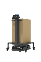 Pudu T300 delivery robot carrying 2 heavy boxes