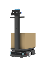 Pudu T300 industrial delivery robot carrying a box