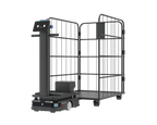 Pudu t300 delivery robot with wire container accessory