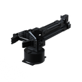 Unitree Go2 Black mechanical robot arm on a white background